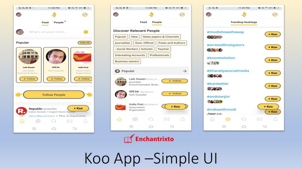 Koo App Twitter Alternative UI