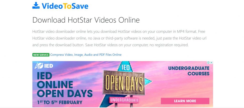 Videotosave-Hotstar Downloader Software