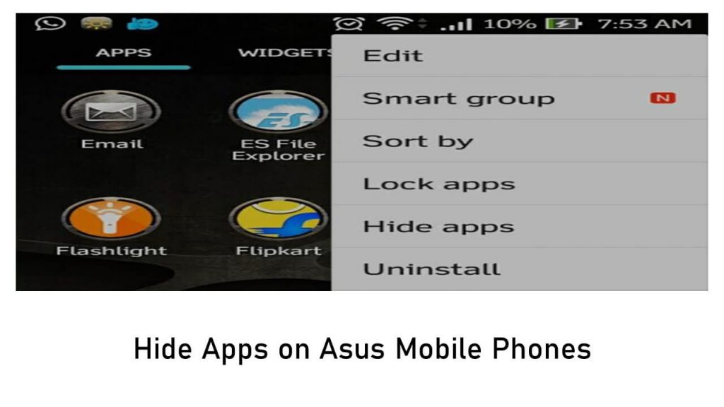 Hide Android Apps - Asus