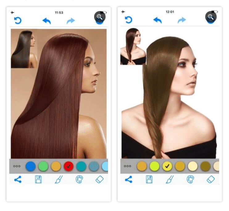 Hair Color Changer App - App to change hair color