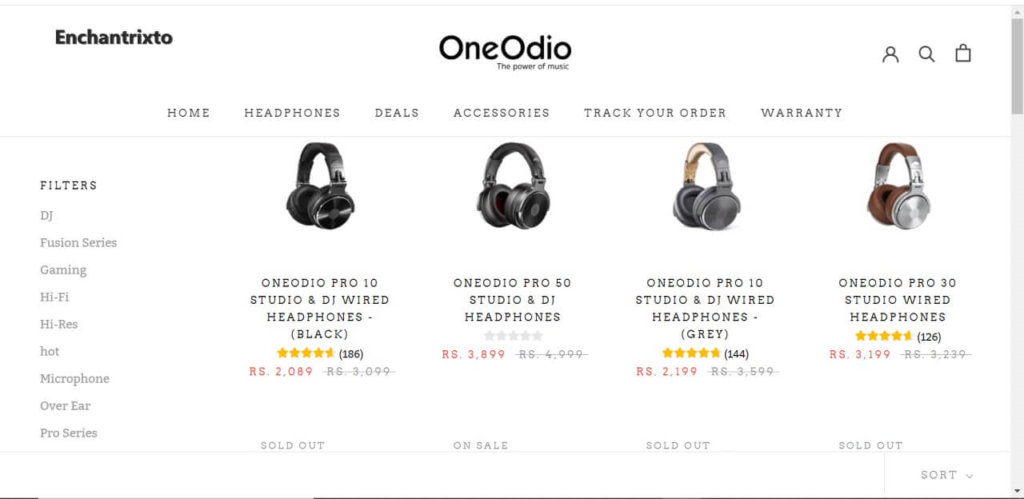 OneOdio Pro 50, Pro 30, Pro 10 Prices