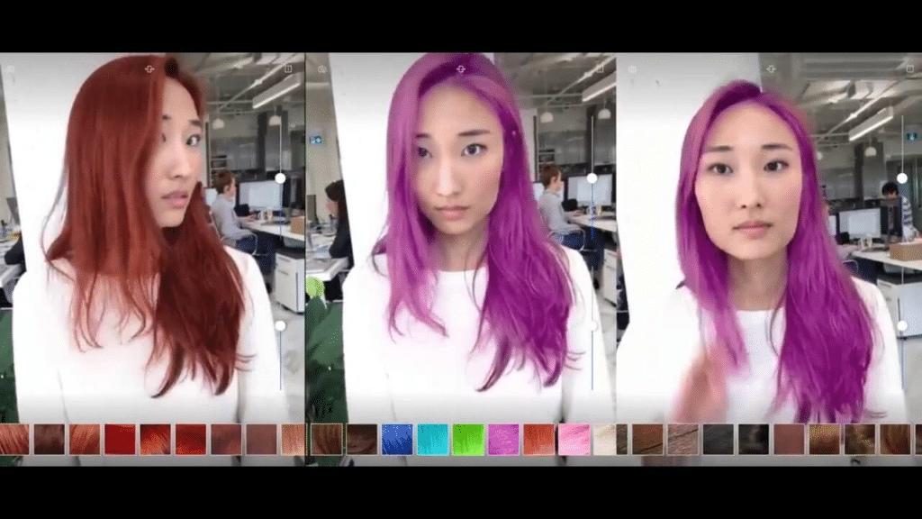 Modiface Hair Color App - App to change hair color