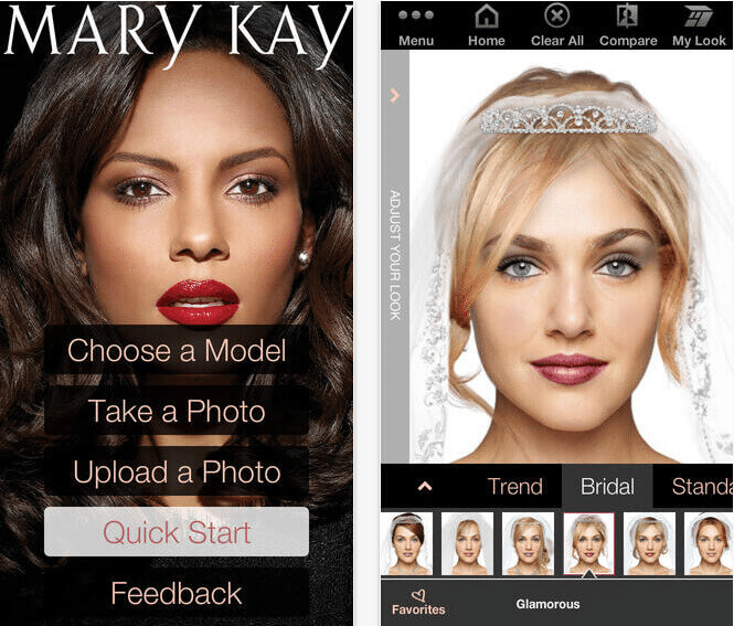 Mary Kay Virtual Makeover App - App to change hair color