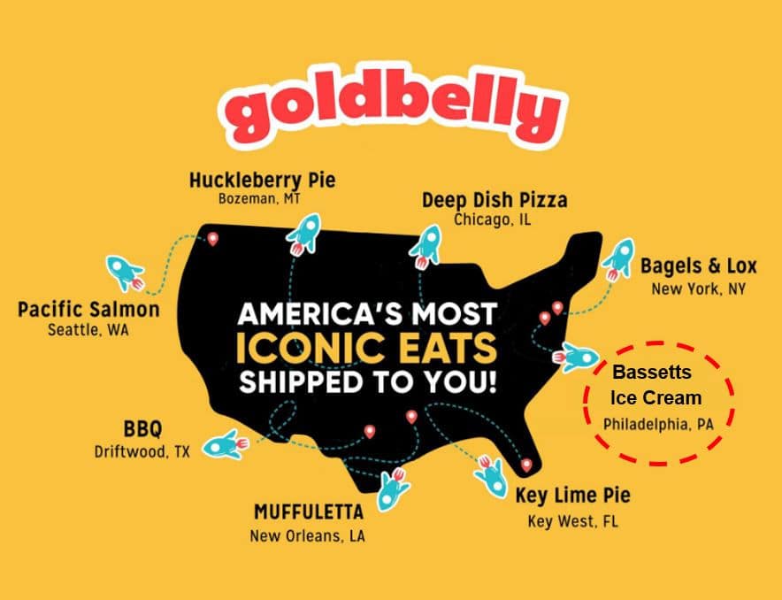 Goldbelly, the food delivery service in the  USA offers cooked food as well as food making ingrediants