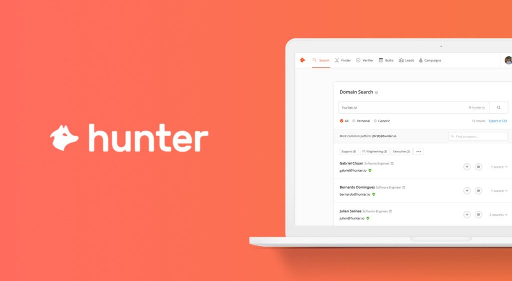 hunter.io is a well-known email finder chrome extension