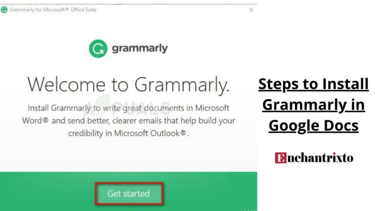 steps to install grammarly in google docs