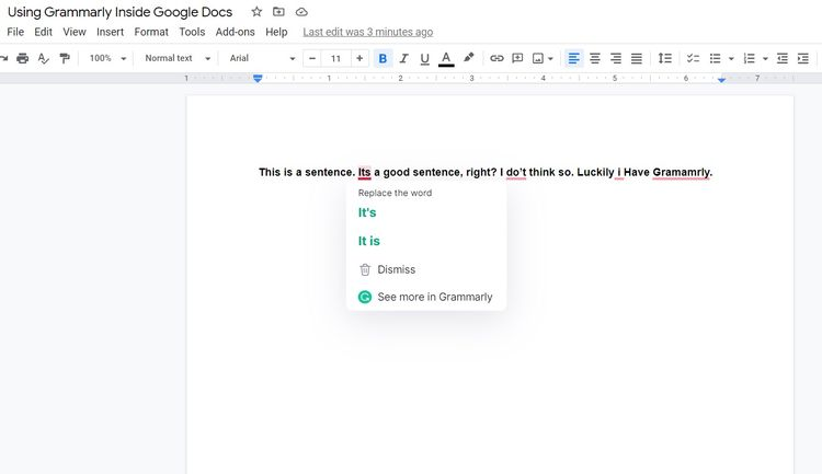steps to install Grammarly in google docs