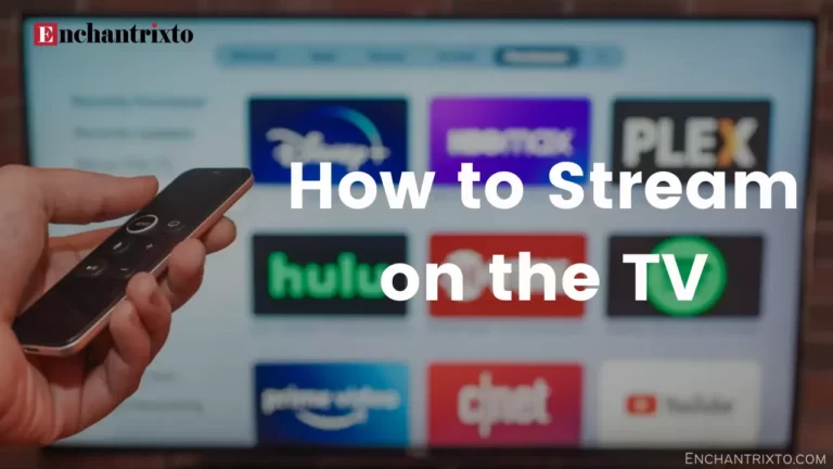 How to stream on the TV