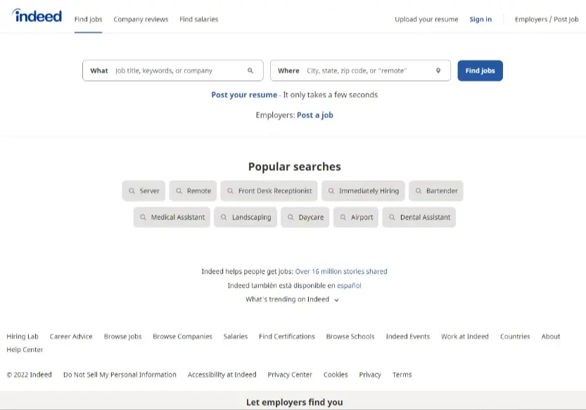 Find Remote Jobs in Indeed